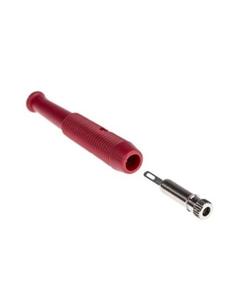 BANANA HEMBRA AEREA 2mm ROJA HIRSCHMAN 6A 60V