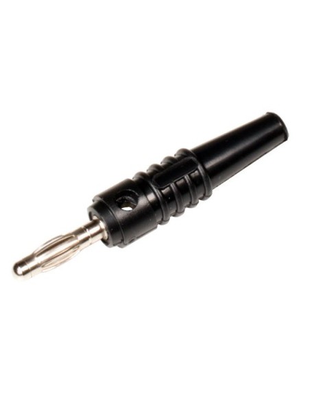 BANANA 4mm NEGRA DE GOMA