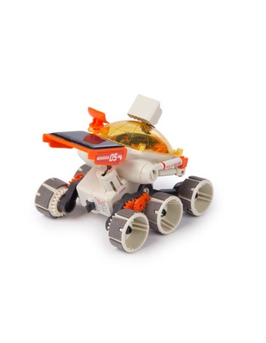 Kit de construcción educativa, rover lunar, energía solar