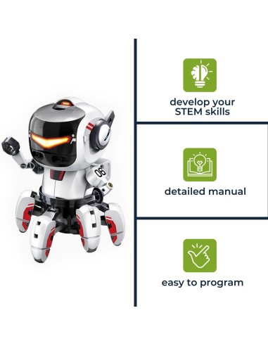 Kit de construcción educativa, Robot Tobbie II, Micro: Bit