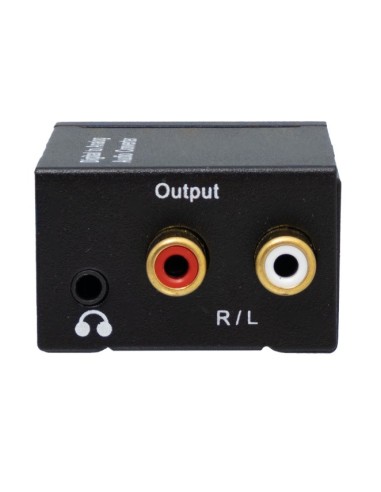 Conversor audio digital & fibra óptica a Audio Analógico & Salida Jack 3.5mm