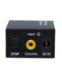 Conversor audio digital & fibra óptica a Audio Analógico & Salida Jack 3.5mm 2