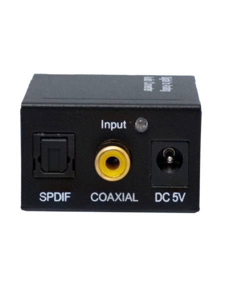 Conversor audio digital & fibra óptica a Audio Analógico & Salida Jack 3.5mm