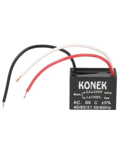 Condensador doble 1μF & 0,5μF de arranque & marcha de motor de450VAC