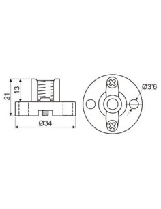 PORTALAMPARAS E-10 CON TORNILLO 2