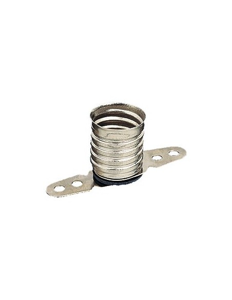 PORTALAMPARAS LATON E-10 CON LENGUETAS