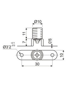 PORTALAMPARAS ROSCA E-10 METALICO 2