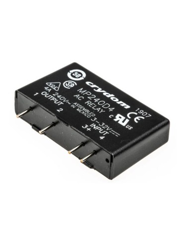 Relé de estado sólido Crydom 3 → 32 Vdc carga 24 → 280Vac 4 Arms máx. Para PCB