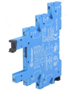 Zócalo Carril DIN para Relé tipo Peine PIN: 5 6A 250VAC Agarres de tornillo