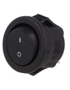 INTERRUPTOR ON-OFF 3A 250V NEGRO Ø 15mm
