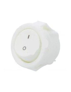 INTERRUPTOR ON-OFF 3A 250V BLANCO Ø 15mm