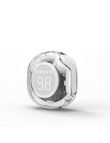 Auriculares TWS transparentes, Blanco