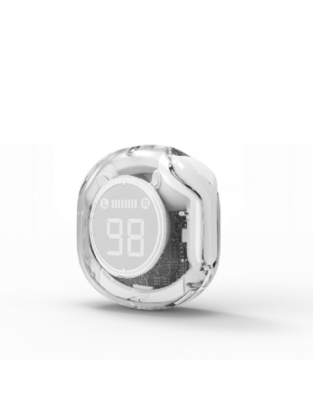 Auriculares TWS transparentes, Blanco