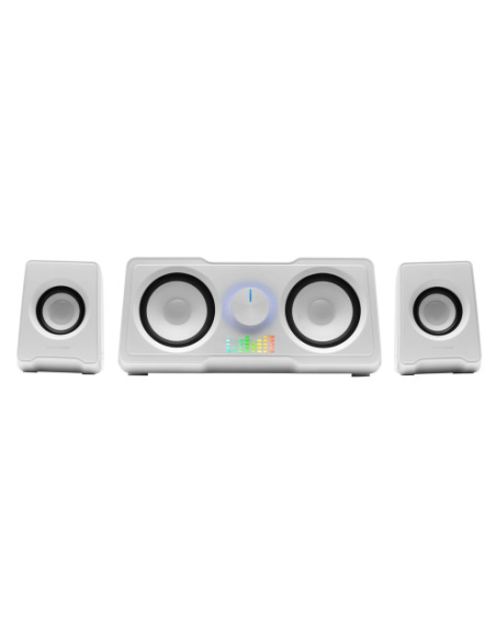 Altavoces Compactos Gaming 2.2 RGB Flow Subwoofer DSP 35W Blanco
