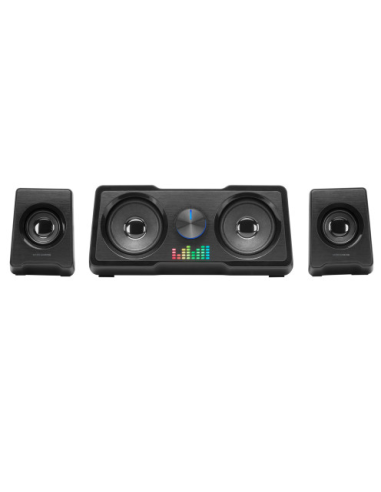 Altavoces Compactos Gaming 2.2 RGB Flow Subwoofer DSP 35W Negro