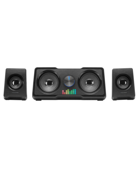Altavoces Compactos Gaming 2.2 RGB Flow Subwoofer DSP 35W Negro