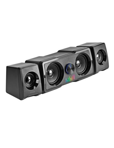 Altavoces Compactos Gaming 2.2 RGB Flow Subwoofer DSP 35W Negro