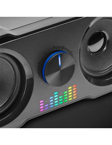 Altavoces Compactos Gaming 2.2 RGB Flow Subwoofer DSP 35W Negro