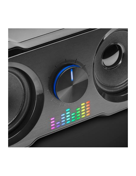 Altavoces Compactos Gaming 2.2 RGB Flow Subwoofer DSP 35W Negro