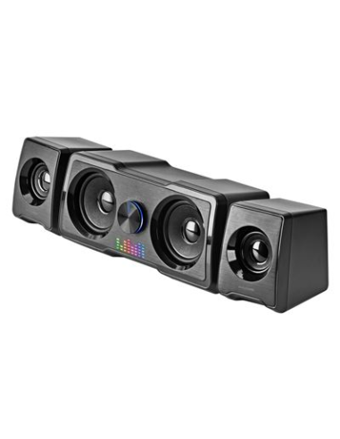 Altavoces Compactos Gaming 2.2 RGB Flow Subwoofer DSP 35W Negro