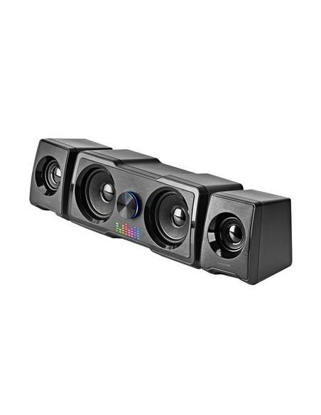 Altavoces Compactos Gaming 2.2 RGB Flow Subwoofer DSP 35W Negro