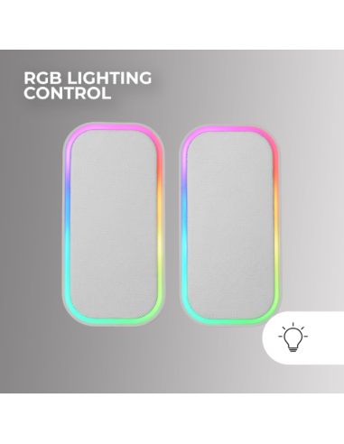 Altavoces Bluetooth MS-OM/20W/2.0/ Blanco