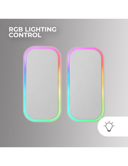 Altavoces Bluetooth MS-OM/20W/2.0/ Blanco