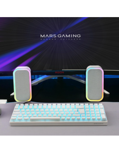 Altavoces Bluetooth MS-OM/20W/2.0/ Blanco