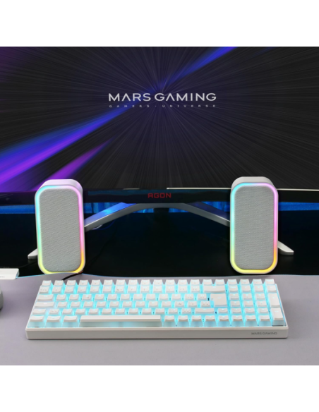 Altavoces Bluetooth MS-OM/20W/2.0/ Blanco