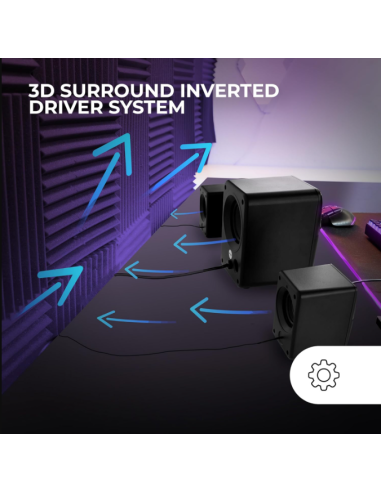 Altavoces MS-H21/35W/2.1/ Blancos