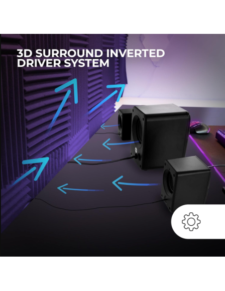 Altavoces MS-H21/35W/2.1/ Blancos