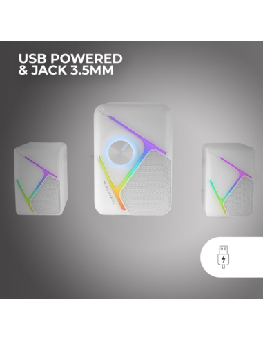 Altavoces MS-H21/35W/2.1/ Blancos
