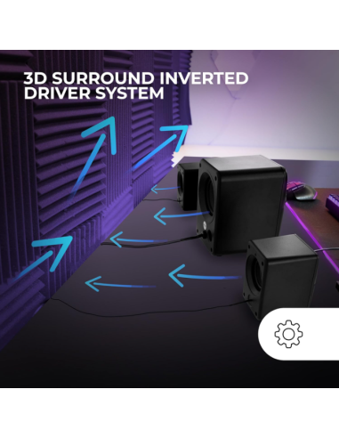 Altavoces MS-H21/ 35W/2.1/ Negro