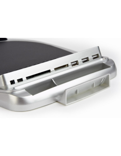 Alfombrilla ratón combinada 3x USB, lector tarjetas flash, calculadora y termómetro 2