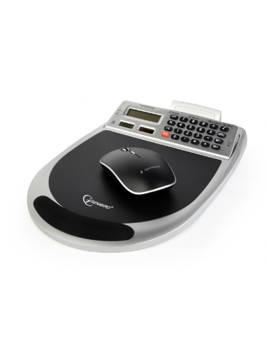Alfombrilla ratón combinada 3x USB, lector tarjetas flash, calculadora y termómetro