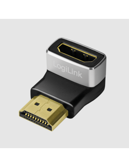 Adaptador HDMI, A/M a A/F, ángulo de 90°, 8K/60 Hz