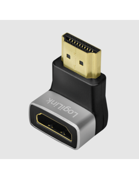 Adaptador HDMI, A/M a A/F, ángulo de 90°, 8K/60 Hz