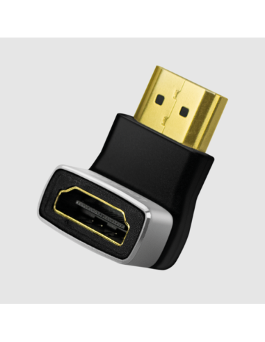 Adaptador HDMI, A/M a A/F, ángulo de 90°, 8K/60 Hz