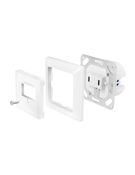 Roseta pared 2x USB-C , 25 W