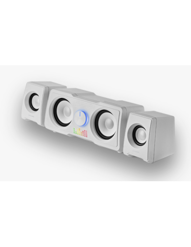 Altavoces Compactos Gaming 2.2 RGB Flow Subwoofer DSP 35W Blanco