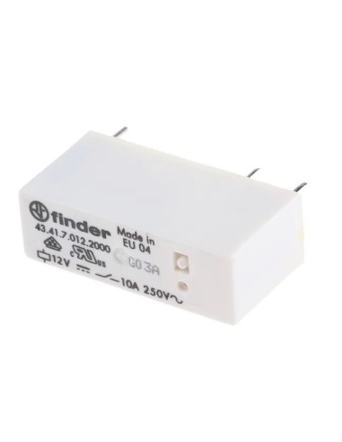 RELE FINDER 12V 8A SPDT PERFIL BAJO COMUN INVERTIDO