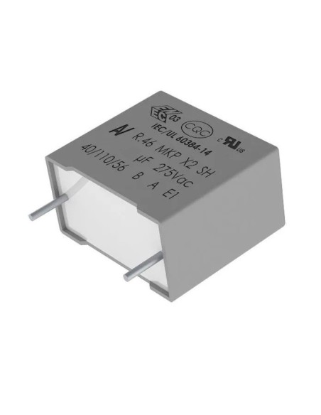 CONDENSADOR DE 4.7µF POLIPROPILENO X2 R46 32x22x37mm 275V~