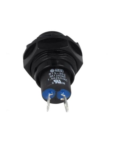 PULSADOR NEGRO N.ABIERTO 1A 250V