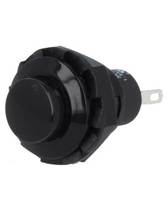 PULSADOR NEGRO N.ABIERTO 1A 250V