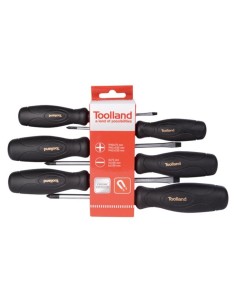 Juego de destornillador, ranurado/Phillips, 6 piezas 2