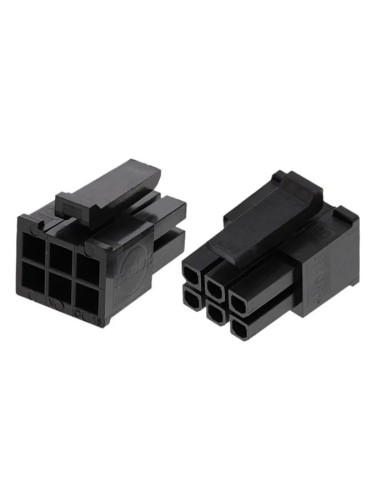 CONECTOR MOLEX MICROFIT 6 VIAS HEMBRA AEREO