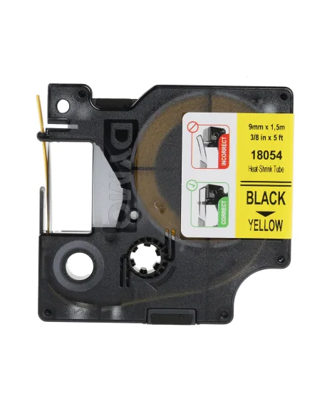 Cinta termorretráctil 9mm amarilla