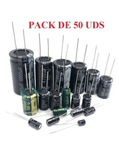 50 CONDENSADORES 47µF 25V ELECTROLITICOS RADIALES 5x11mm