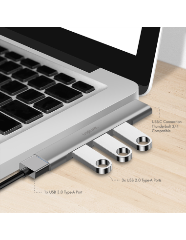 HUB USB-C / 4x USB3.0 18W