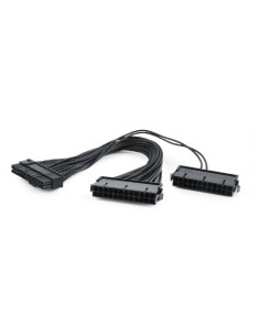 Cable extensión alimentación dual de 24 pines para PC, 0,3 m